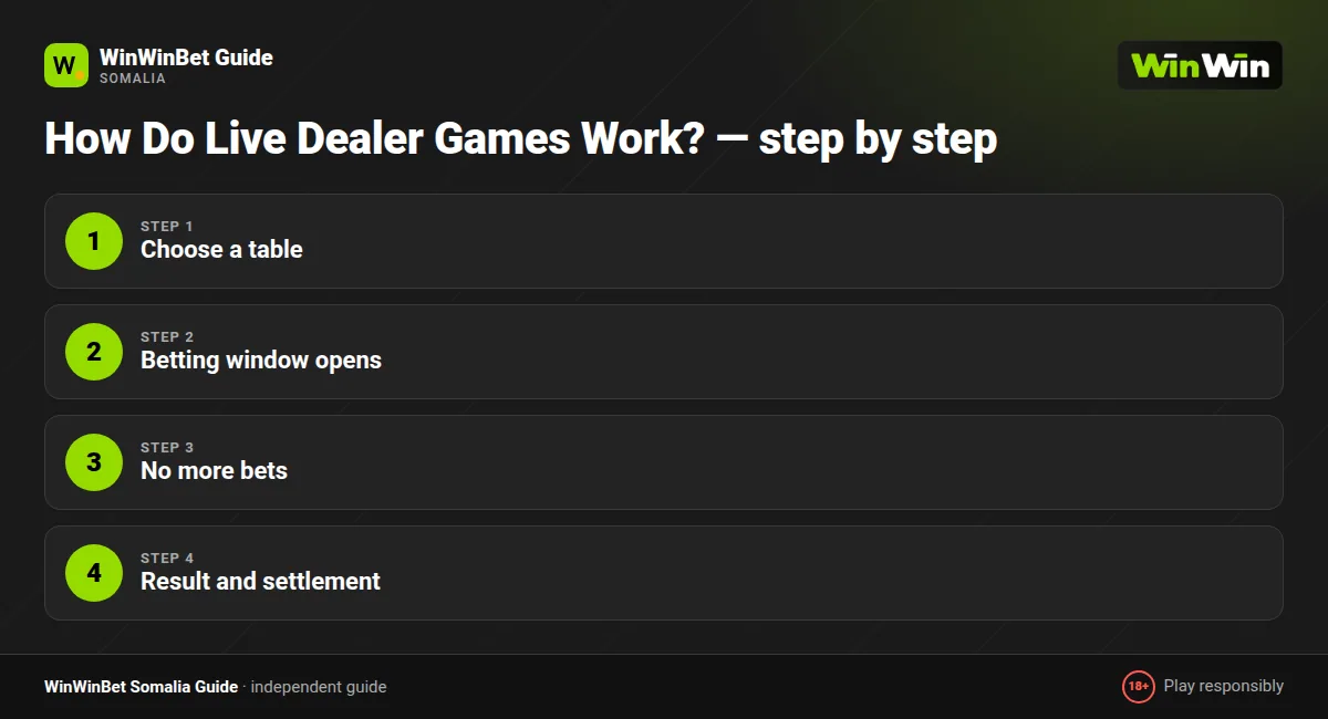 How Do Live Dealer Games Work? — step by step
