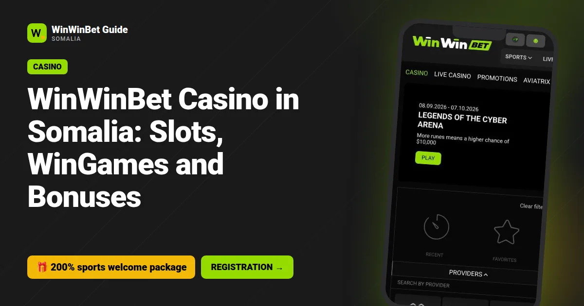 WinWinBet Casino in Somalia: Slots, WinGames and Bonuses