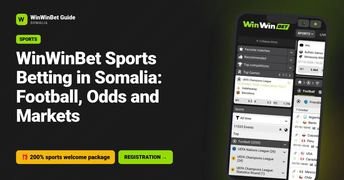 WinWinBet Sports Betting in Somalia: Football, Odds and Markets